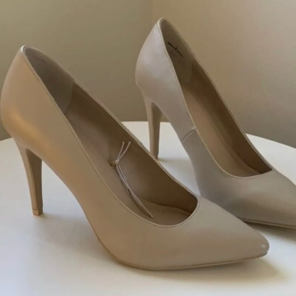 Nude heels.